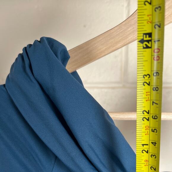 Contour Aritzia Geometric Body Suit Blue Size Small - Picture 3 of 6